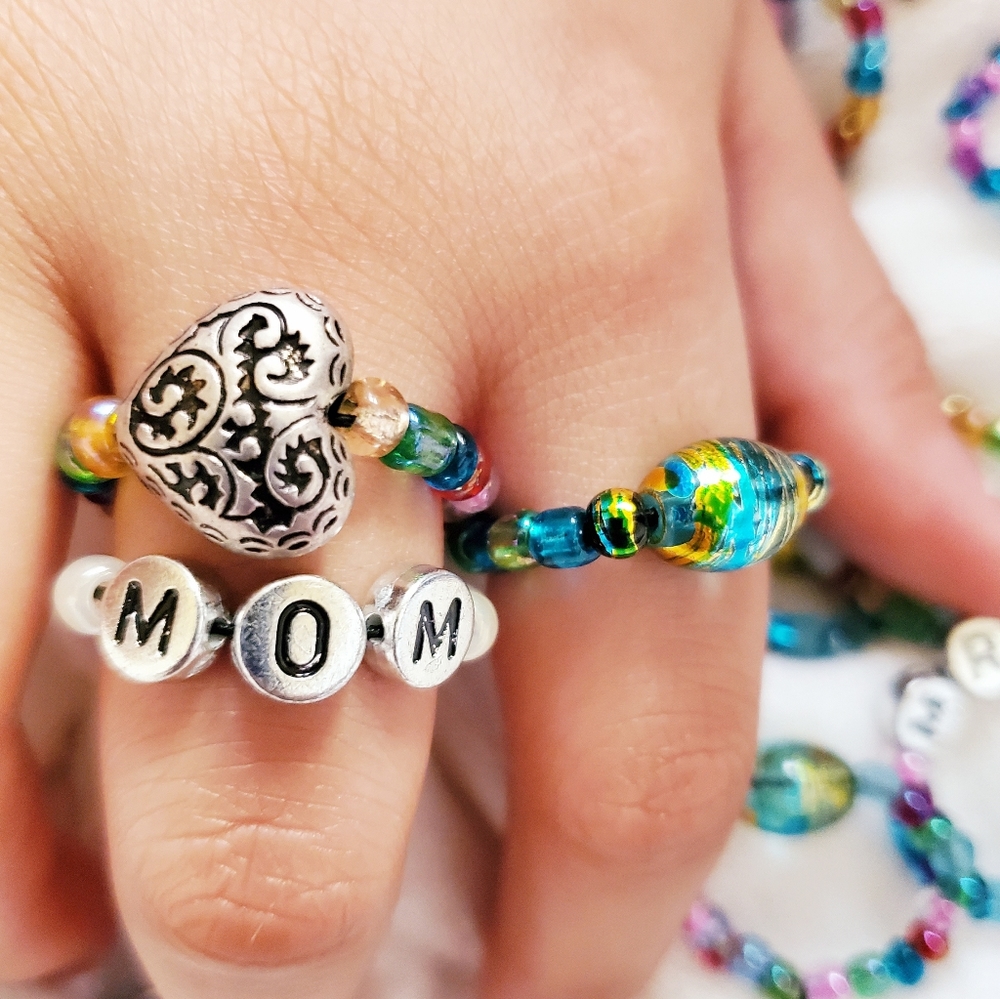 Boho Flexi Bead Rings - Picture 2 of 8